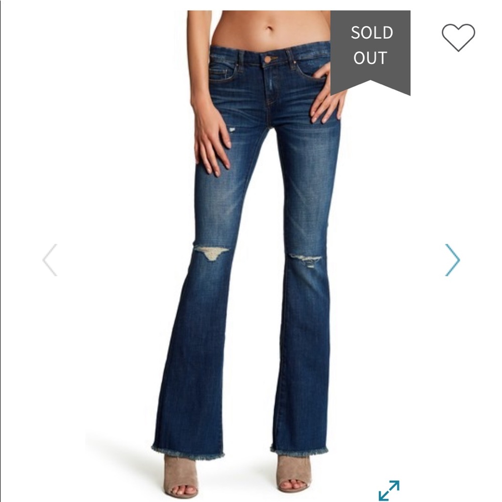 Blanknyc cosmic flare distressed jeans size 31